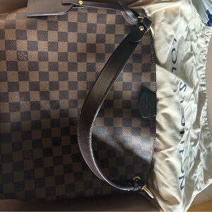 Louis Vuitton Dark Brown Checkered Duffel Bag